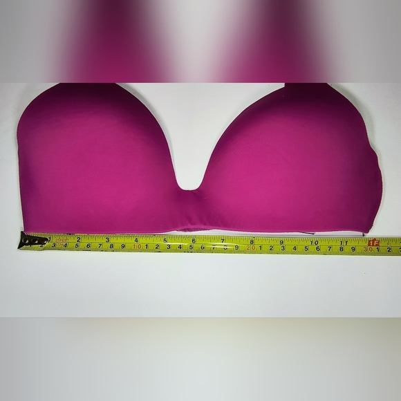 Victoria's Secret Fuschia Colored T-shirt Lightly Lined Wireless Bra, 32C - Picture 3 of 9